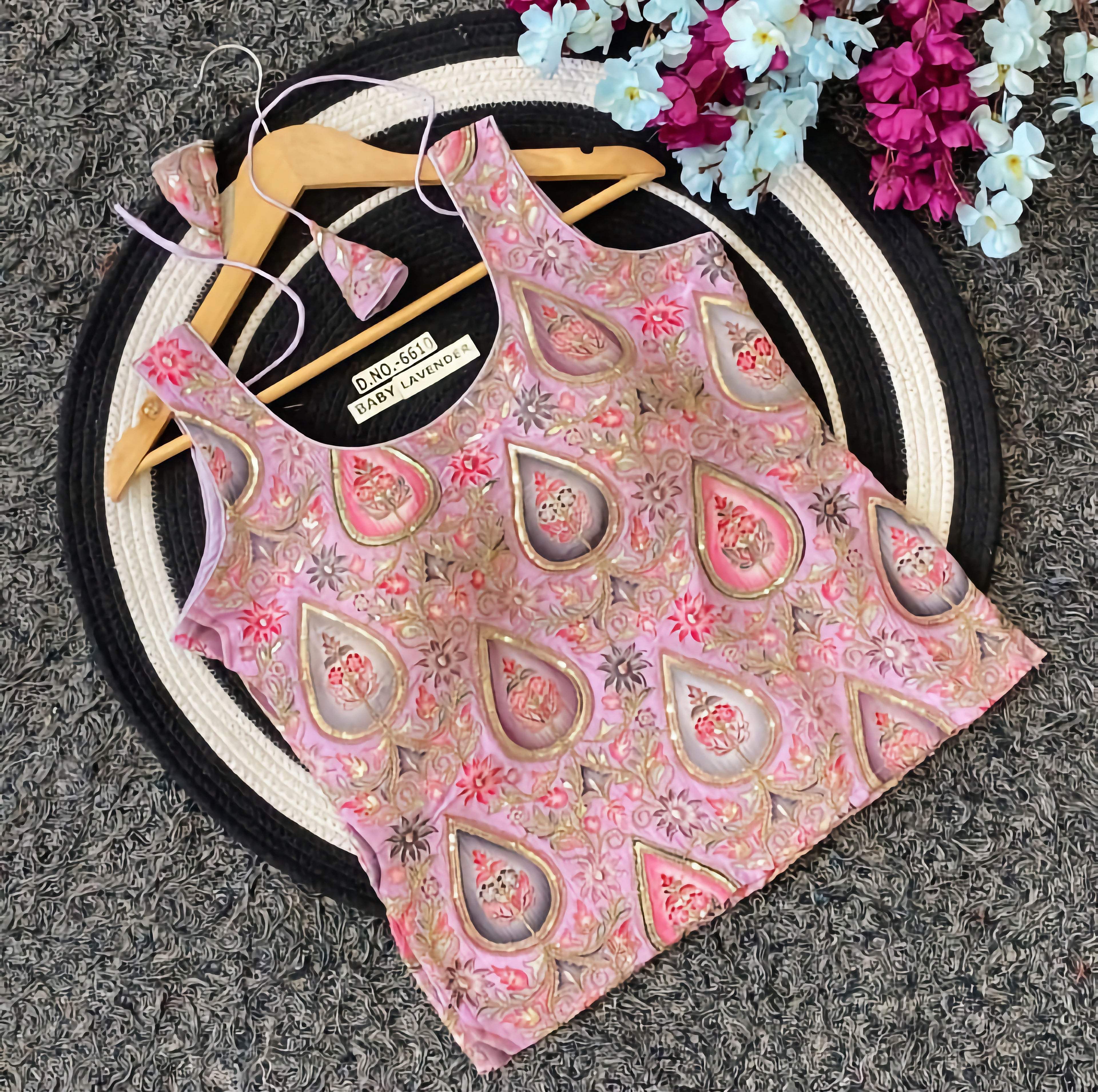 Multicolor Paisley Teardrop Floral Embroidered Saree Blouse | Heavy Zari Threadwork Tank Style Readymade Blouse